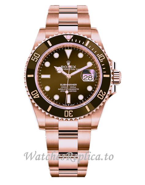 rose gold mens rolex watch replica|rolex submariner rose gold price.